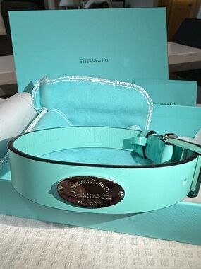 Tiffany & Co. Dog collar with original blue box